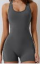 Classic Lounge Sleeveless Yoga Shorts Bodysuit