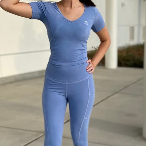 Classic Lounge Lightweight 2-Piece Set Short-Sleeve and Yoga Pants