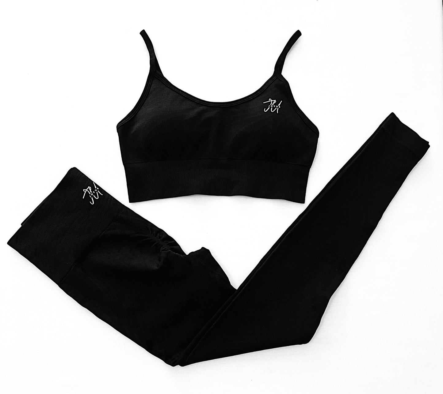 Support Active Wear 2-Piece Set Crop Sports Bra and Gym Yoga Pants